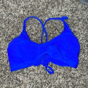 Blue swimsuit top